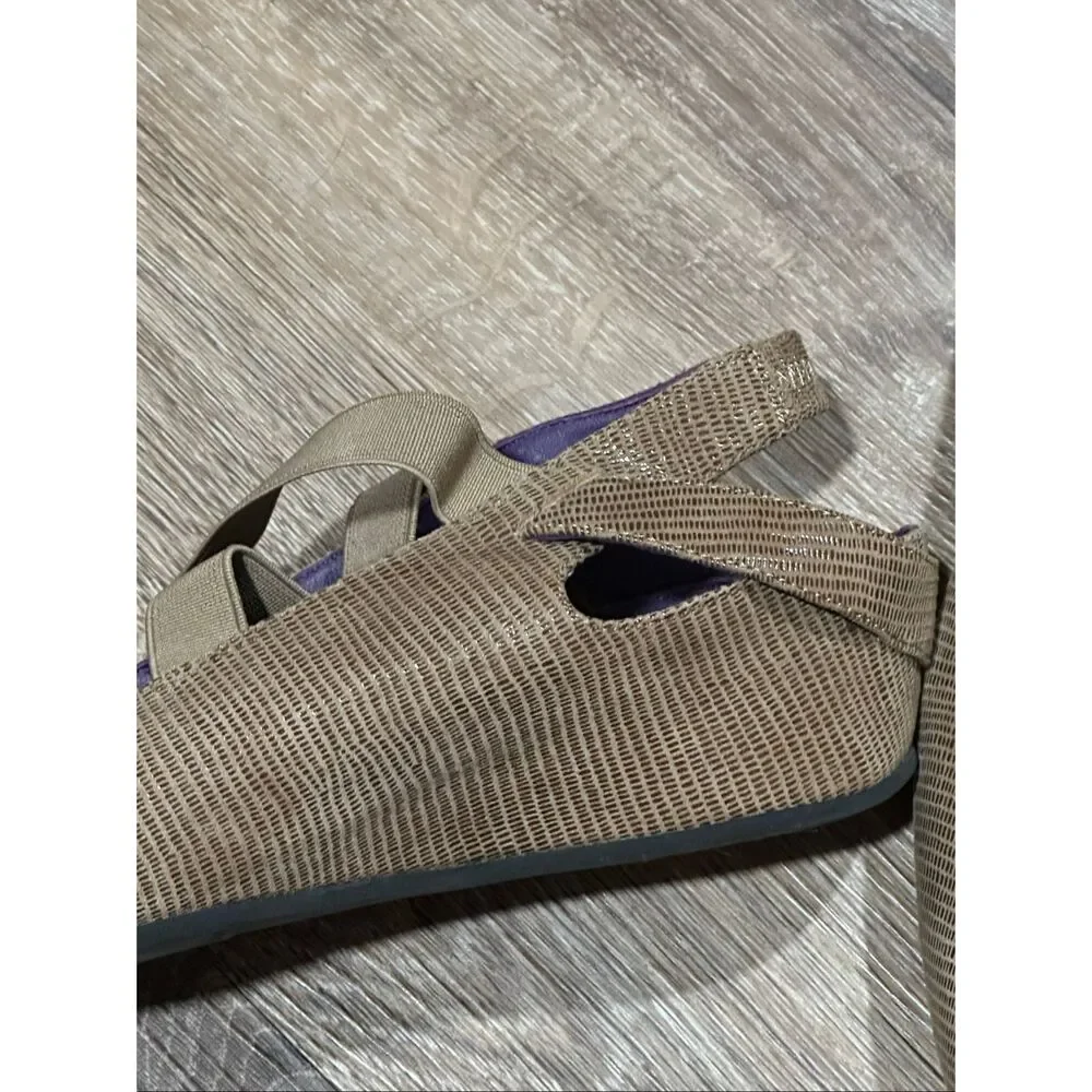 VanEli tan brown strappy ballet flat 9 Marjory